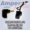 Combination #2, 9V, OD: 5.5mm, ID:2.1mm-